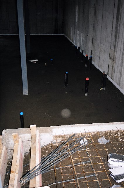 Pr&eacute;paration pour les planchers de b&eacute;ton.