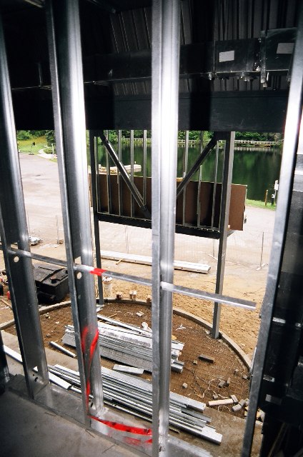 Future salle des casier de 1&egrave;re secondaire.