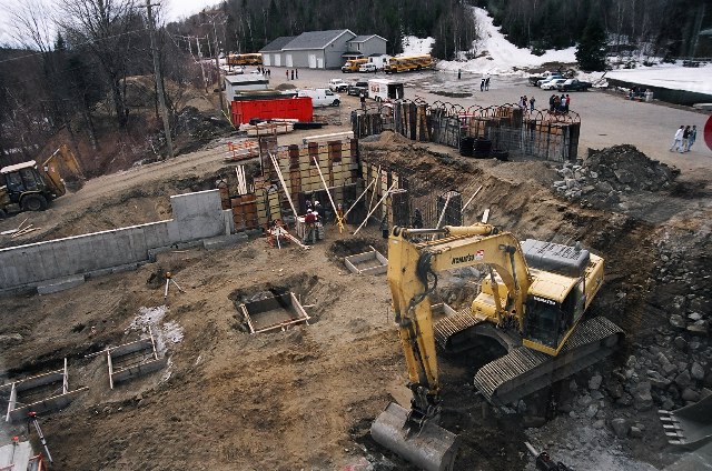 Fondations vues du 3e &eacute;tage