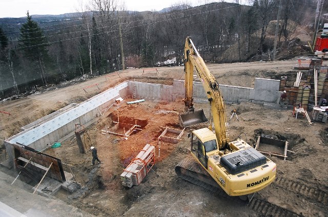 Fondations vues du 3e &eacute;tage