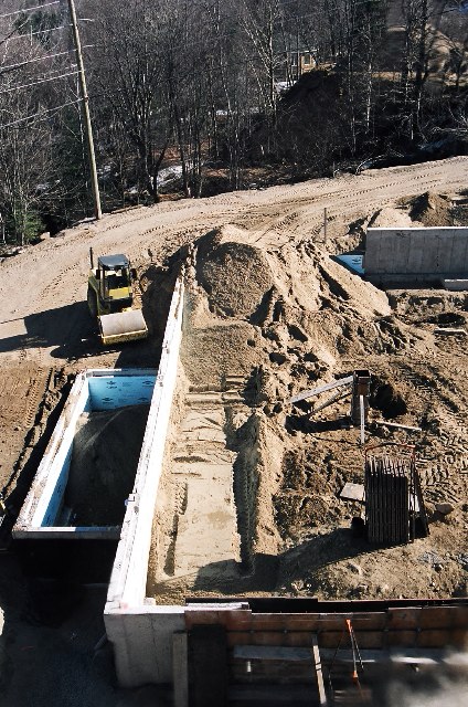 Fondations vues du local 363