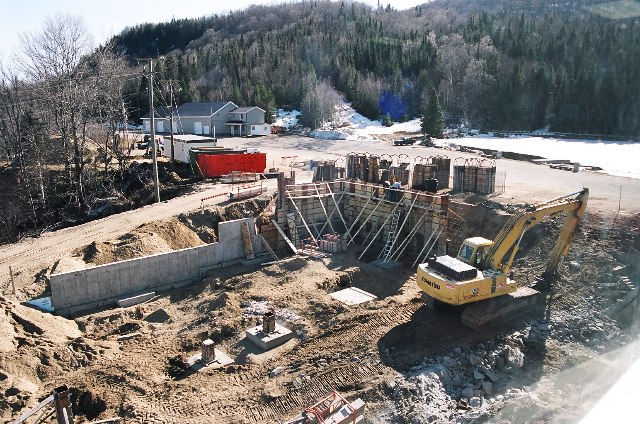 Fondations vues du local 363