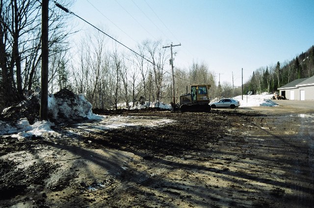 Remplissage vers le ruisseau